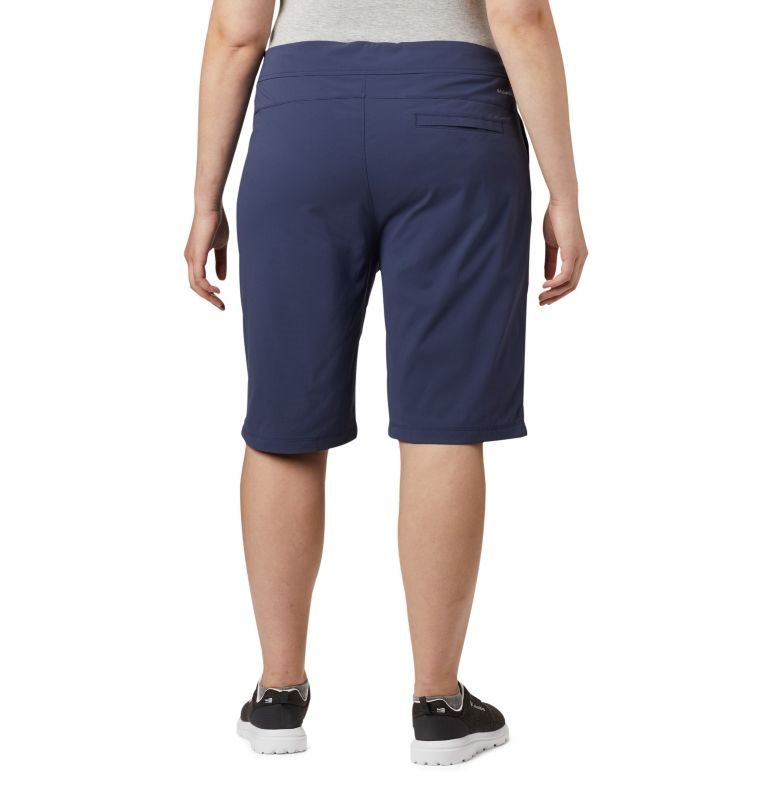Women's Columbia Anytime Outdoor Long Shorts Navy | Plus Size CA-Q68L0